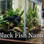 Black fish names for a dark betta in a home aquarium