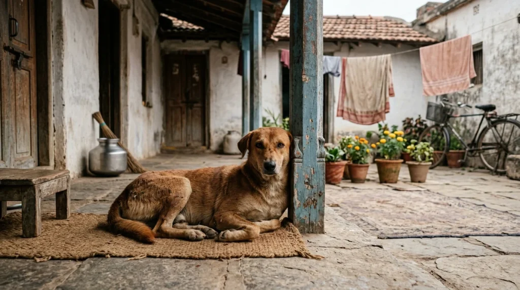 Indian dog with a classic desi name