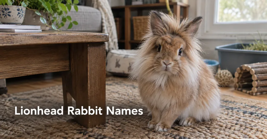 Lionhead rabbit with fluffy mane for Lionhead rabbit names