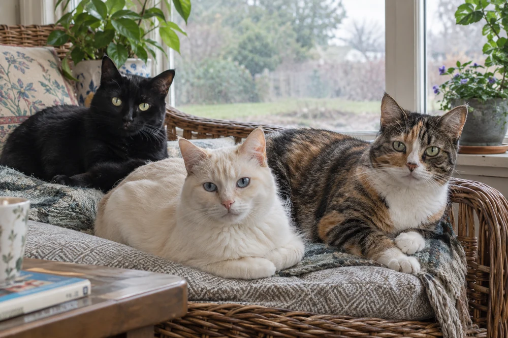 Unusual cat names for black white and patterned cats