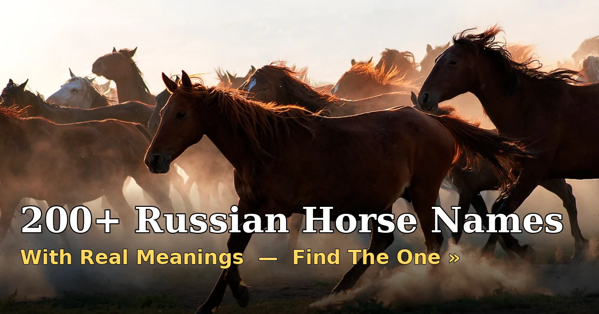 Russian Horse Names